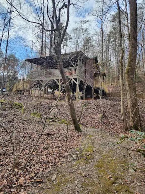 Cozy Cabin: River View With Hot Tub Dahlonega Exterior photo