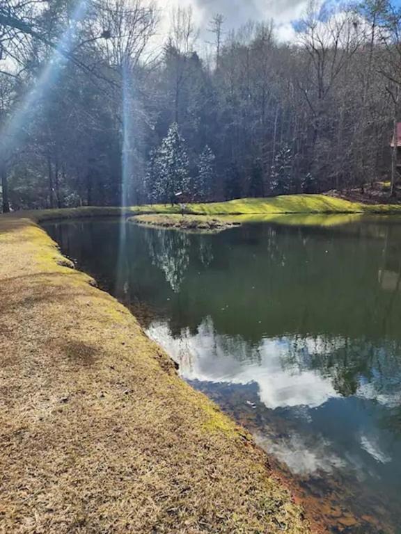 Cozy Cabin: River View With Hot Tub Dahlonega Exterior photo